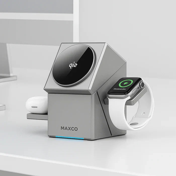 MAXCO 3 in 1 Rotating Wireless Charger - MW11