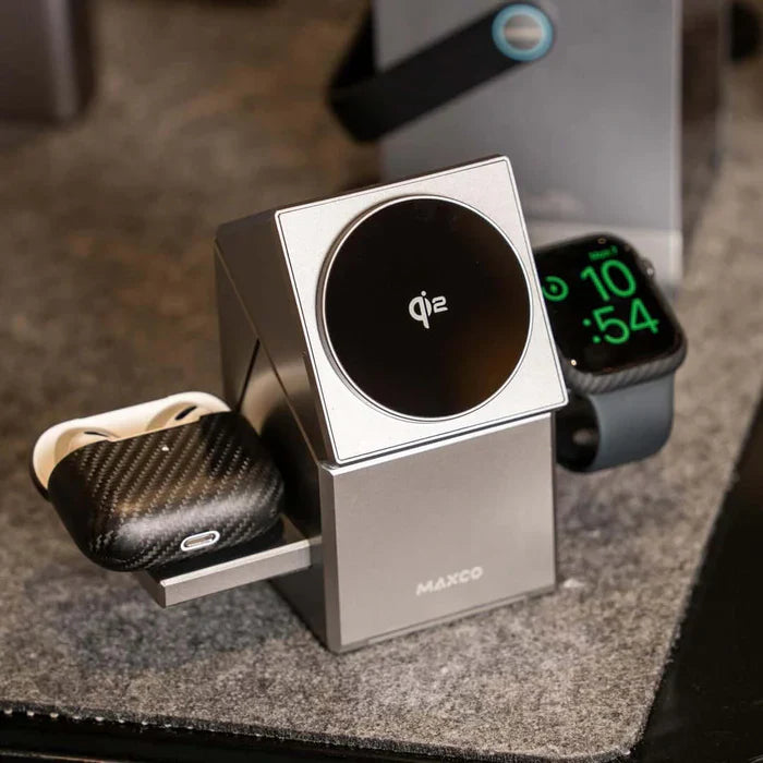 MAXCO 3 in 1 Rotating Wireless Charger - MW11